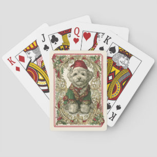 Weihnachtshund Spielkarten