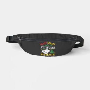 Weihnachtshund Stimmung Feiertags Humor Bauchtasche