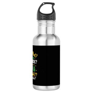 Weihnachtshund Stimmung Feiertags Humor Edelstahlflasche