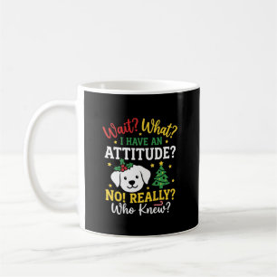 Weihnachtshund Stimmung Feiertags Humor Kaffeetasse