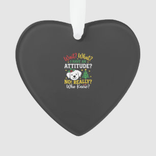 Weihnachtshund Stimmung Feiertags Humor Ornament