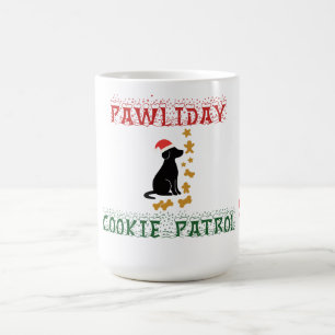 Weihnachtshund-Tasse – Pfoten-Feiertags-Leckereien Kaffeetasse