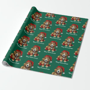 Weihnachtshund Weihnachtskostüme - Feiertagsleben Geschenkpapier