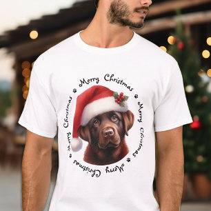 Weihnachtshund Weihnachtsschokolade Labrador Retri T-Shirt