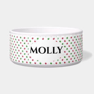 Weihnachtshunde Bowl Paw Prints Napf
