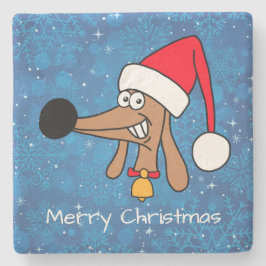 Weihnachtshunde Dackel Hund Steinuntersetzer