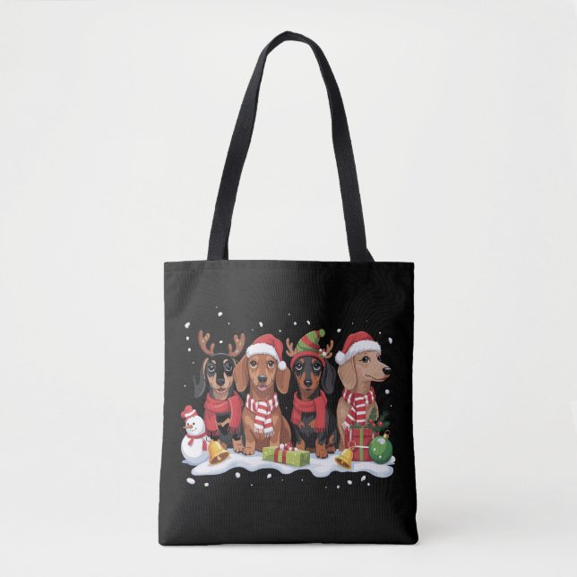 Weihnachtshunde Dackel Lover Hund Mama (Vorderseite)
