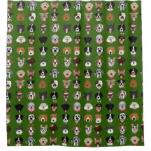 Weihnachtshunde-Gesichtsmuster