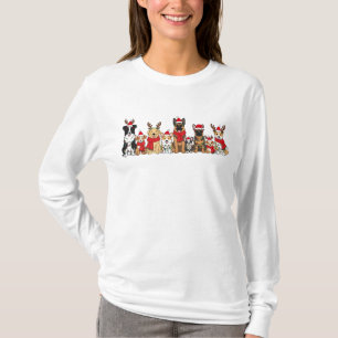 Weihnachtshunde Süßer Feiertags-Welpe T-Shirt