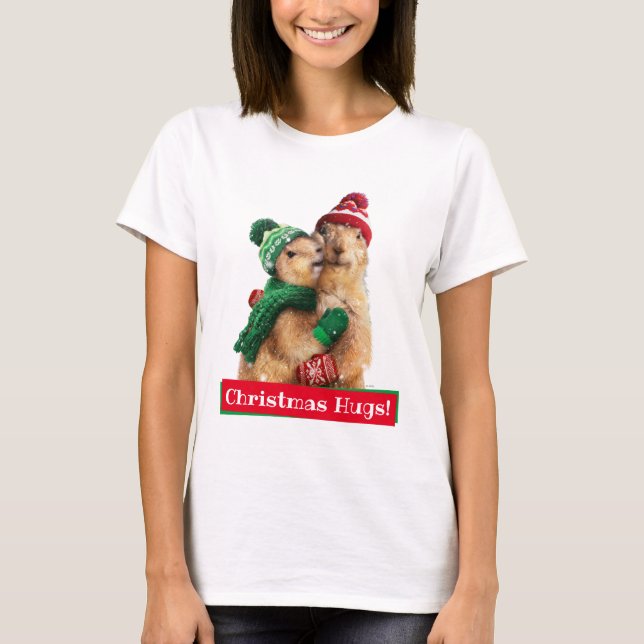 Weihnachtshunde T-Shirt (Vorderseite)