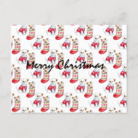 Weihnachtshunde und Katzen-Strümpfe