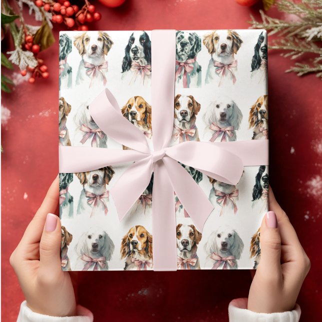 Weihnachtshunde Weihnachtsgeschenkpapier Geschenkpapier (Von Creator hochgeladen)