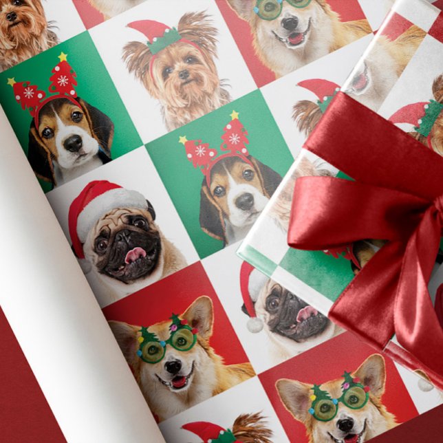 Weihnachtshunde Wrapping Paper Sheets Geschenkpapier (Von Creator hochgeladen)