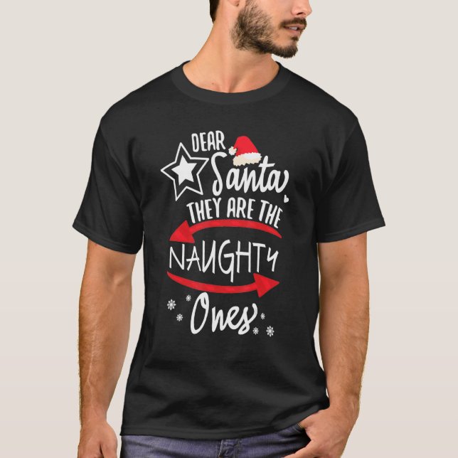 Weihnachtshut liebt den Weihnachtsmann, sie sind d T-Shirt (Vorderseite)