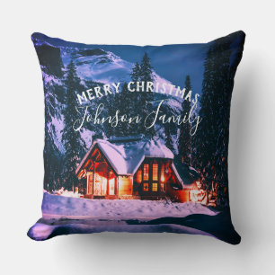 Weihnachtshütte Kissen