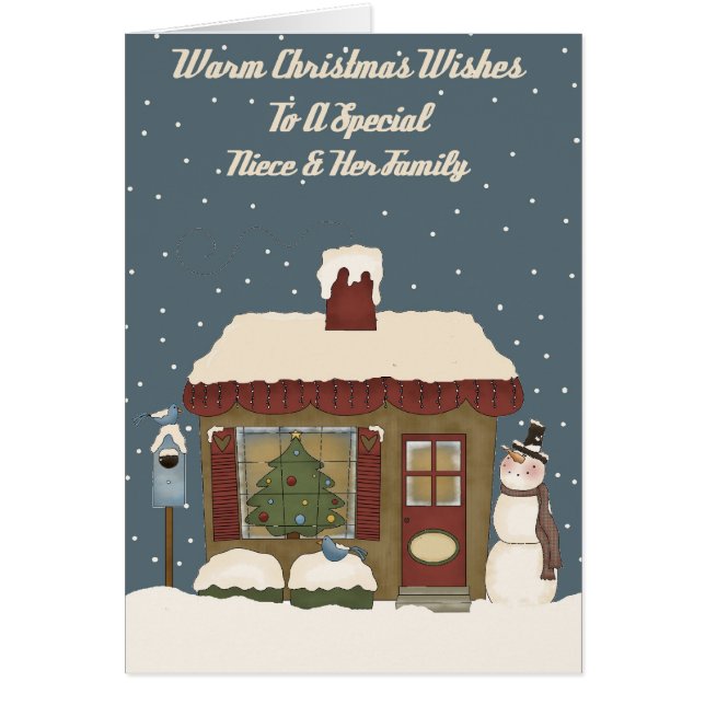 WeihnachtsHütte zu einer speziellen Nichte u. zu (Vorne)