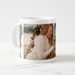 Weihnachtsillustration Foto Feiertag Mädchen Jumbo-Tasse
