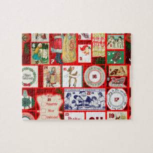Weihnachtsillustrationen Vintage Holiday Fun Puzzle