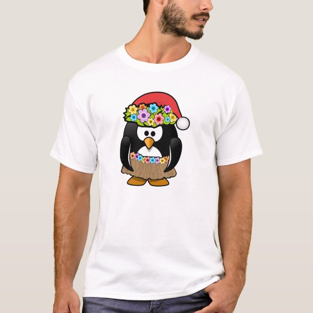 Weihnachtsim Juli Pinguin T-Shirt (Vorderseite)