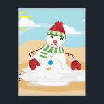Weihnachtsim Juli Schneemann Feiertagspostkarte<br><div class="desc">" Weihnachtsim Juli Schneemann "" Weihnachtsim Juli Schneemann",  "Weihnachten im Juli",  "Weihnachten im Juli",  "hässliches Weihnachten"" lustiges Weihnachten",  "hässliches Weihnachten",  "lustiges Weihnachten"" Sommerweihnachten"" Sommerweihnachten"" Strandweihnachten",  "schmelzender Schnee",  "schmelzender Schneemann",  Schneemann,  Weihnachten,  Weihnachten</div>