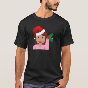 Weihnachtsinformationsmädchen Emoji T-Shirt