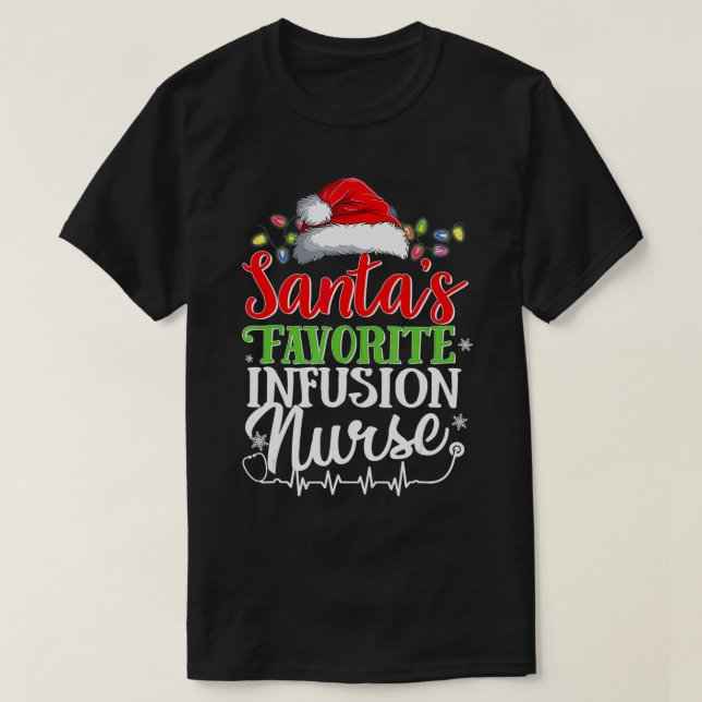 Weihnachtsinfusion durch den Weihnachtsmann T-Shirt (Design vorne)