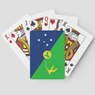 Weihnachtsinsel-Flagge Spielkarten