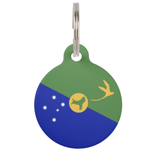Weihnachtsinsel Haustiermarke (Vorderseite)