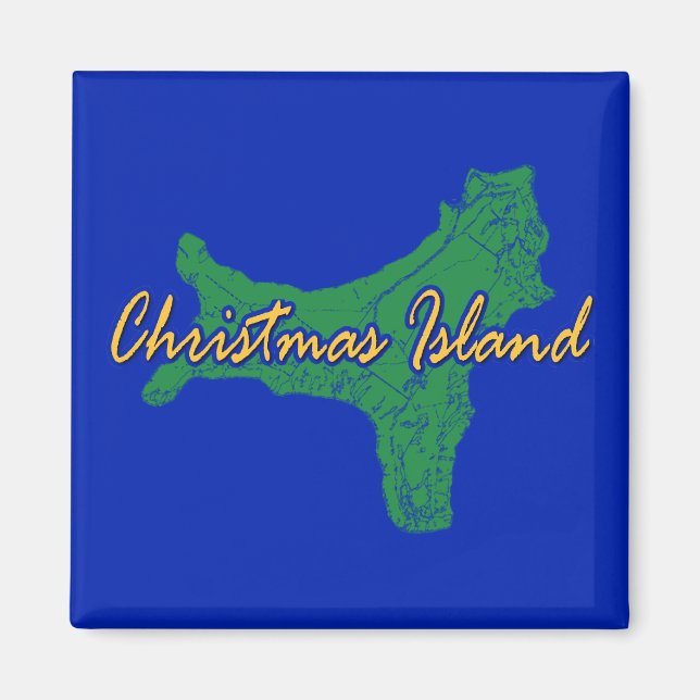 Weihnachtsinsel Magnet (Vorne)