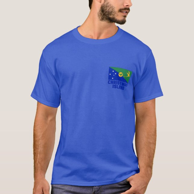 Weihnachtsinsel-Retro T-Shirt (Vorderseite)