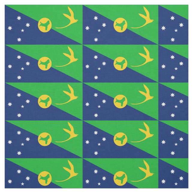 Weihnachtsinselflagge Stoff (Muster)