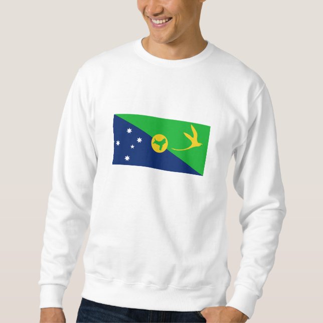 Weihnachtsinselflagge Sweatshirt (Vorderseite)