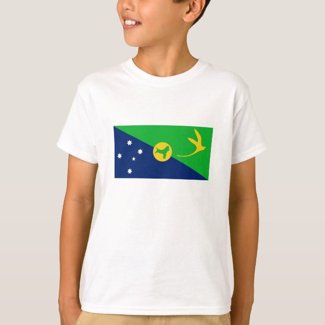 Weihnachtsinselflagge T-Shirt (Vorderseite)