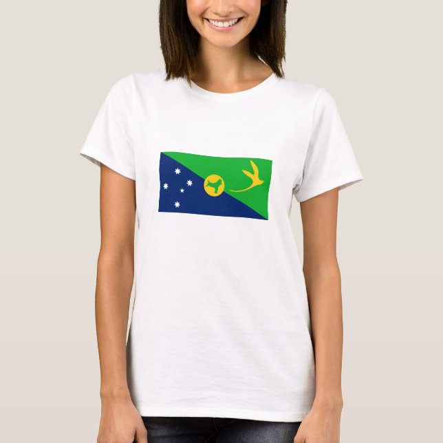 Weihnachtsinselflagge T-Shirt (Vorderseite)
