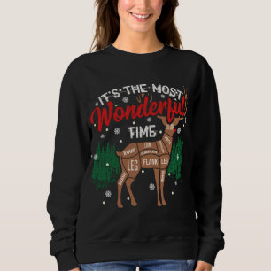 Weihnachtsjagd Weihnachten Weihnachten Hirsche Jäg Sweatshirt