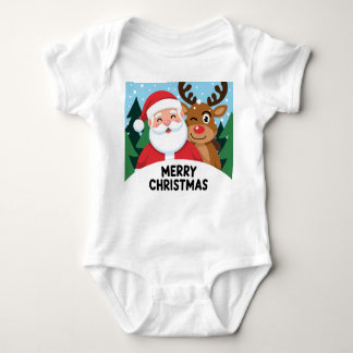 Weihnachtsjause Baby Strampler