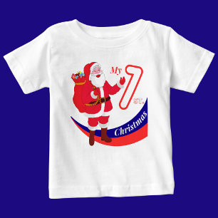 Weihnachtsjause "Mein 1. Weihnachten" Baby T-shirt