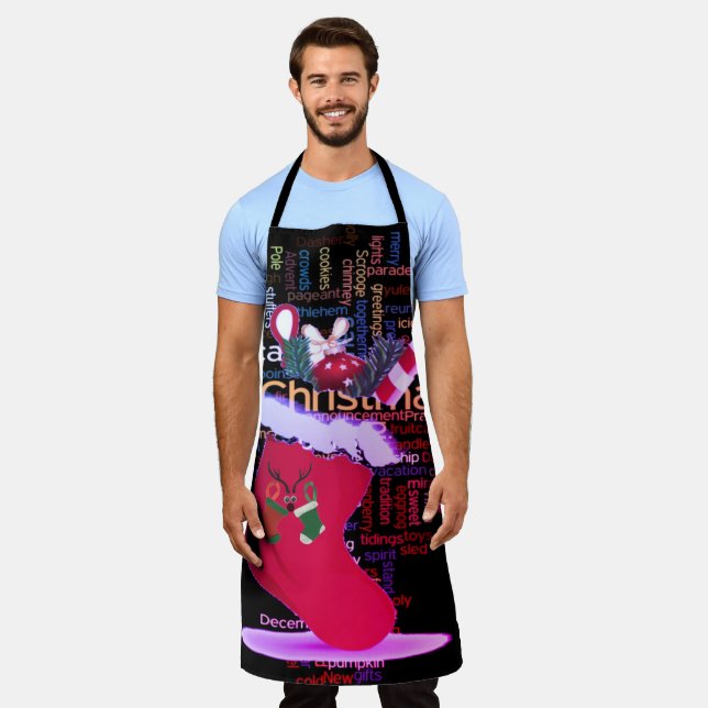 Weihnachtsjubeln kochen: Koch Sondertag Schürze (Getragen)