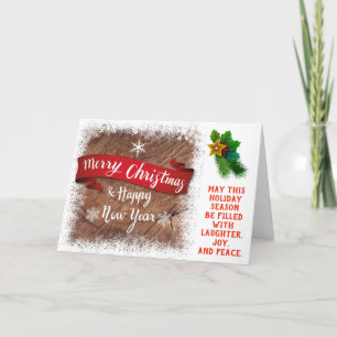 Weihnachtsjubiläumskarte Feiertagskarte