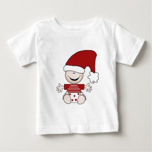 Weihnachtsjung im Strumpf Tshirts und Geschenke