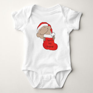 Weihnachtsjunge Baby Strampler