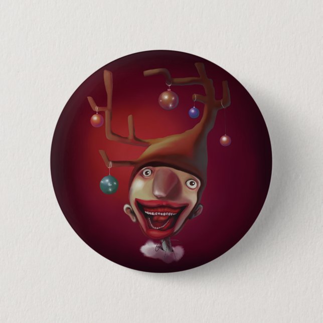 Weihnachtsjunge Button (Vorderseite)