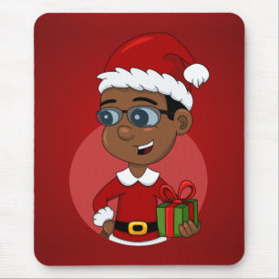 Weihnachtsjunge Cartoon-Mauspad Mousepad