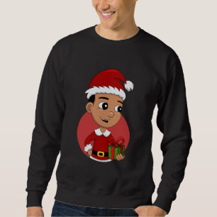 Weihnachtsjunge Cartoon Sweatshirt