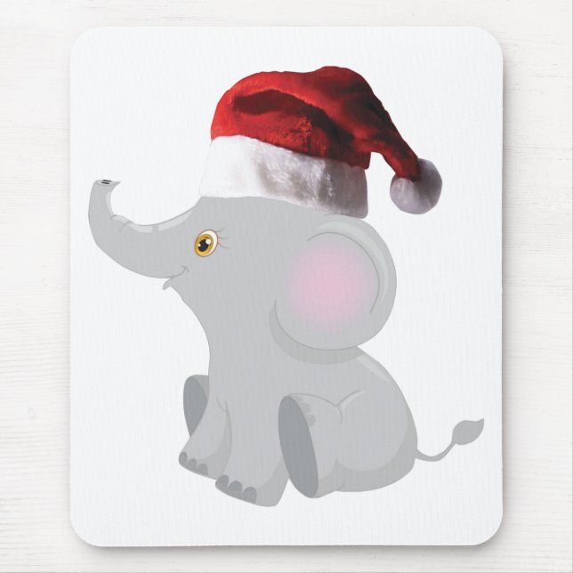 Weihnachtsjunge Elephant Mousepad (Vorne)