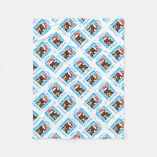 Weihnachtsjunge Fleecedecke