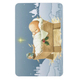 Weihnachtsjunge Jesus Krippe 4 x 6 Magnet
