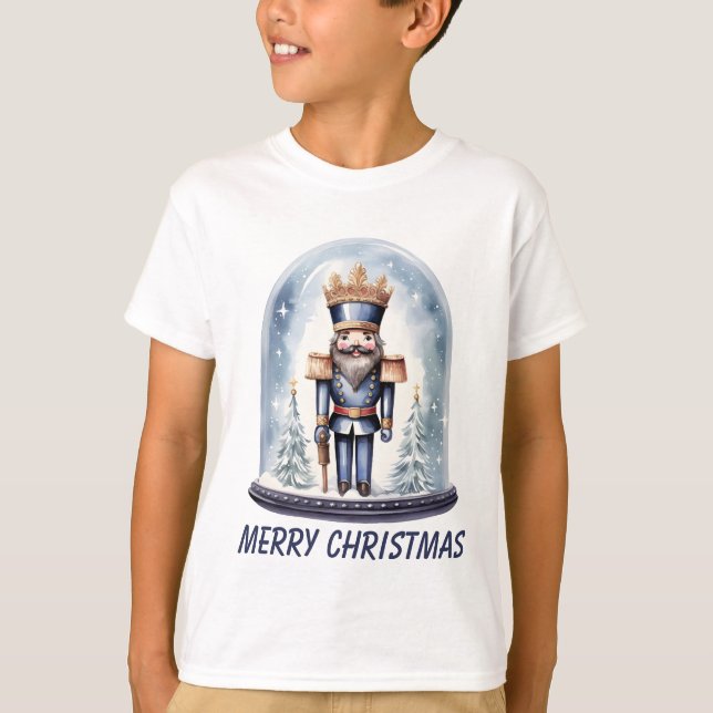 Weihnachtsjunge Nutcracker T-Shirt (Vorderseite)