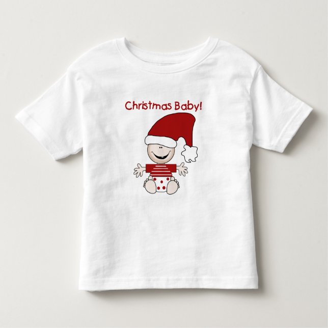 Weihnachtsjunge T - Shirt und Geschenke (Vorderseite)