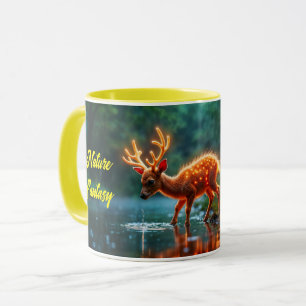 Weihnachtsjunges Hirschbachleuchten Tasse